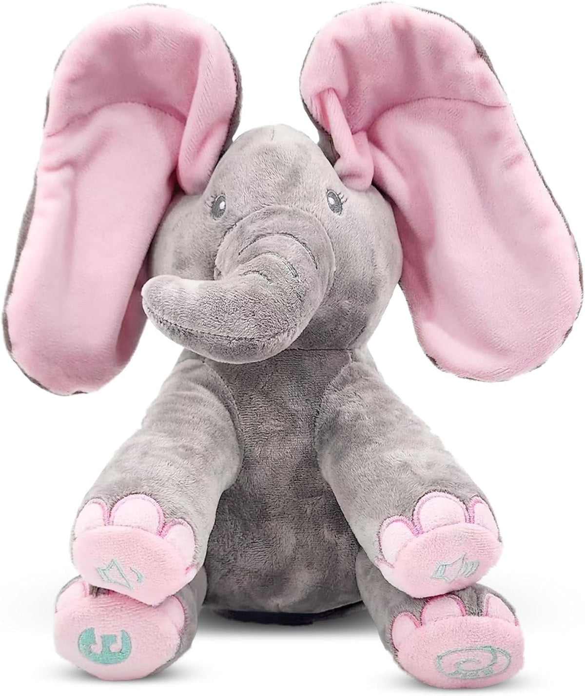 Singing Elephant Plush – Peek-a-Boo & Music Toy