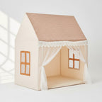 Kids Playhouse Tent with Plaid Roof