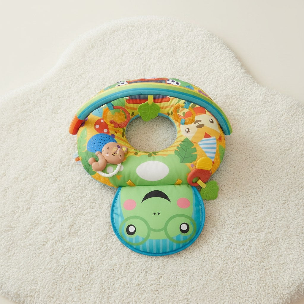 Tummy Time Pillow with Sensory Play Arch