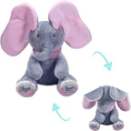 Singing Elephant Plush – Peek-a-Boo & Music Toy
