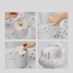 Inflatable Baby Seat with Built-In Pump