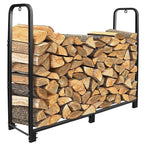 Firewood Log Rack 2500lbs Iron Storage Stacking Rack