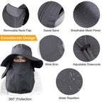 Fishing Bucket Hat Breathable Wide Brim