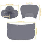 Fishing Bucket Hat Breathable Wide Brim