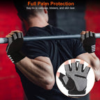 Fitness Workout Gloves with Wrist Wrap Strap