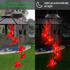 Flaming Bird Wind Chime Solar Lights