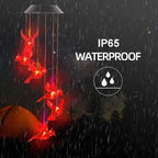 Flaming Bird Wind Chime Solar Lights
