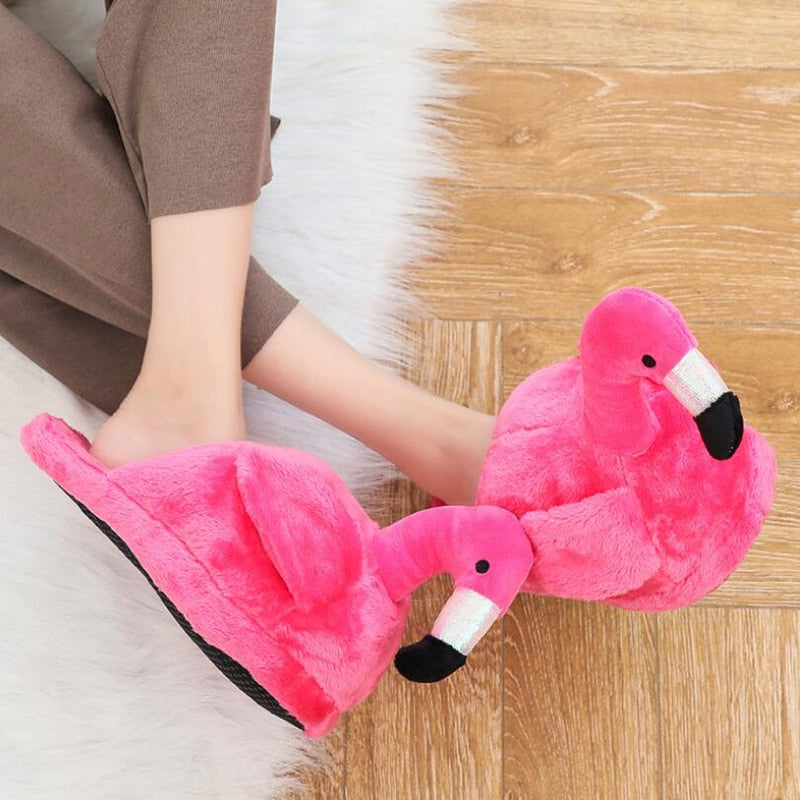 Cozy Flamingo House Shoes