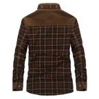 Men's Plaid Lined Shirt Jacket