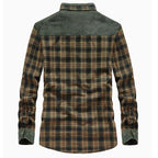 Men's Plaid Lined Shirt Jacket