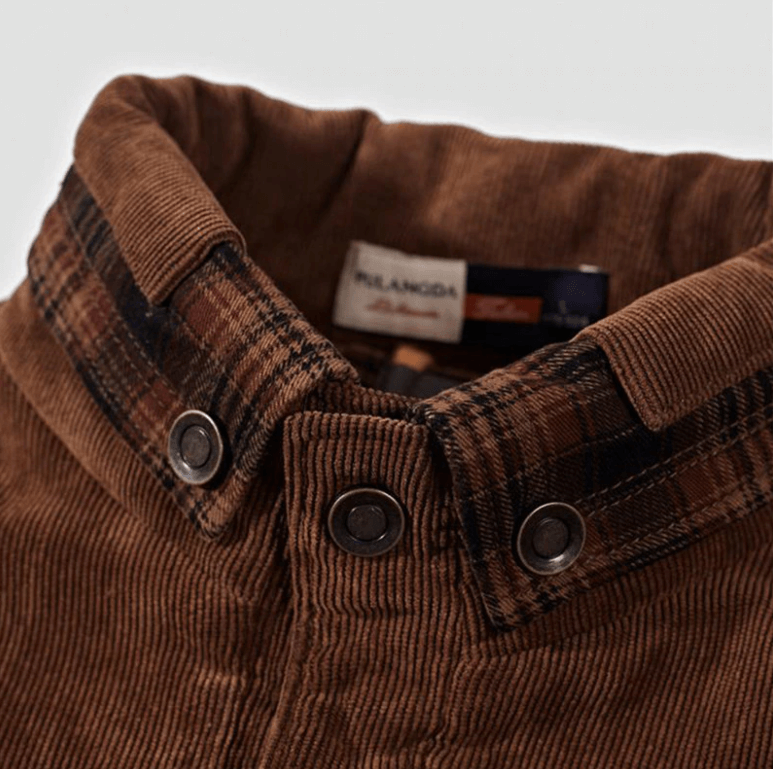 Men's Plaid Lined Shirt Jacket