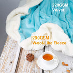 Fleece Throw Blanket Flannel Bed Cover