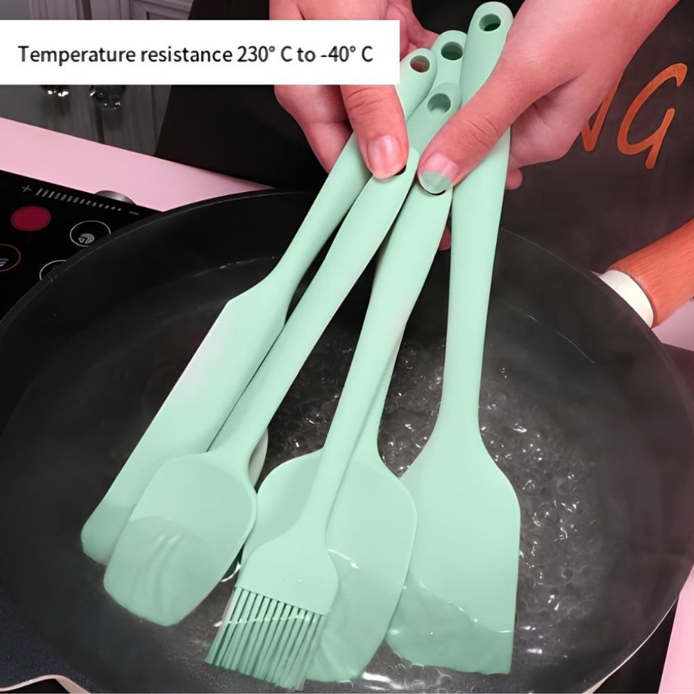 Silicone Utensil Set | 6 Piece Baking & Cooking Tools