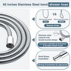 9-Spray Handheld Shower Head Set with Hose and Shower Arm Mount