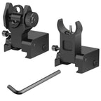 Flip Up Rear Front Aluminum Alloy Tactical Sight Set