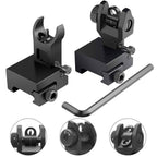 Flip Up Rear Front Aluminum Alloy Tactical Sight Set