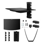 Floating Wall Mounted Strengthened Tempered Glass Shelf