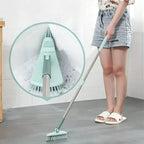 Floor Scrub Brush Long Handle Detachable Stiff Bristles