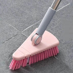 Floor Scrub Brush Long Handle Detachable Stiff Bristles