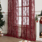 Floral Grace Sheer Curtains