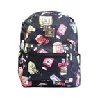 Floral Print Backpack Waterproof Knapsack