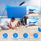 Foldable Beach Canopy Tent Collapsible Shade