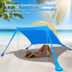 Foldable Beach Canopy Tent Collapsible Shade