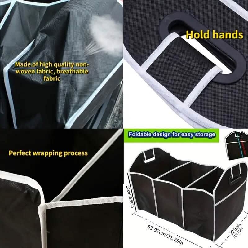 Foldable Canvas Car Trunk Organizer