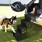 Foldable Dog Ramp 4 Step Collapsible Non Slip Stairs