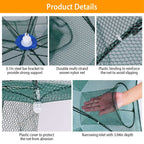 Foldable Fishing Bait Net Trap
