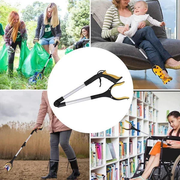 Foldable Gripper Tool with 360° Rotating Clip