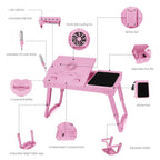 Foldable Laptop Table Bed Notebook Desk