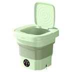 Foldable Laundry Machine with Detachable Drain Basket