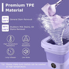 Foldable Laundry Machine with Detachable Drain Basket