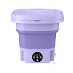 Foldable Laundry Machine with Detachable Drain Basket