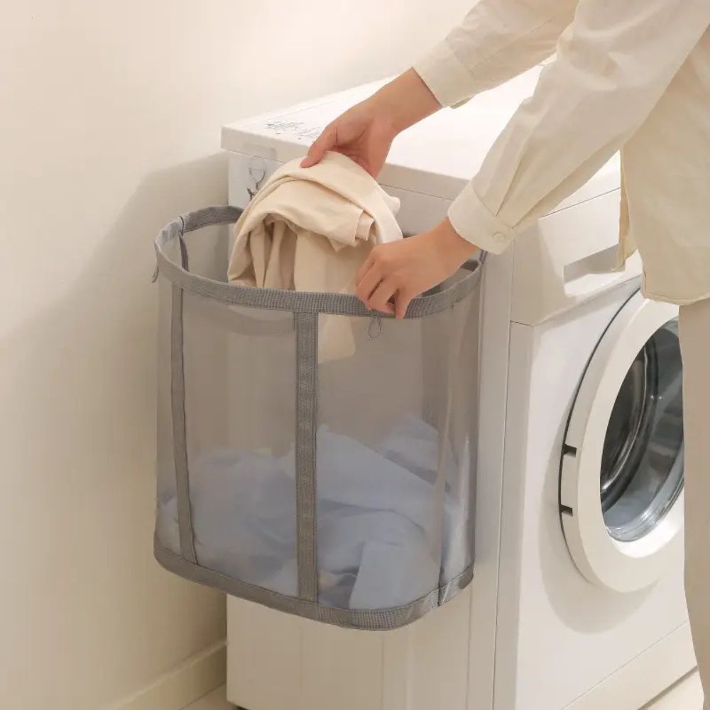 Collapsible Mesh Laundry Hamper