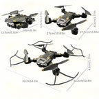 Foldable Quadcopter Mini Drone With Dual Cameras