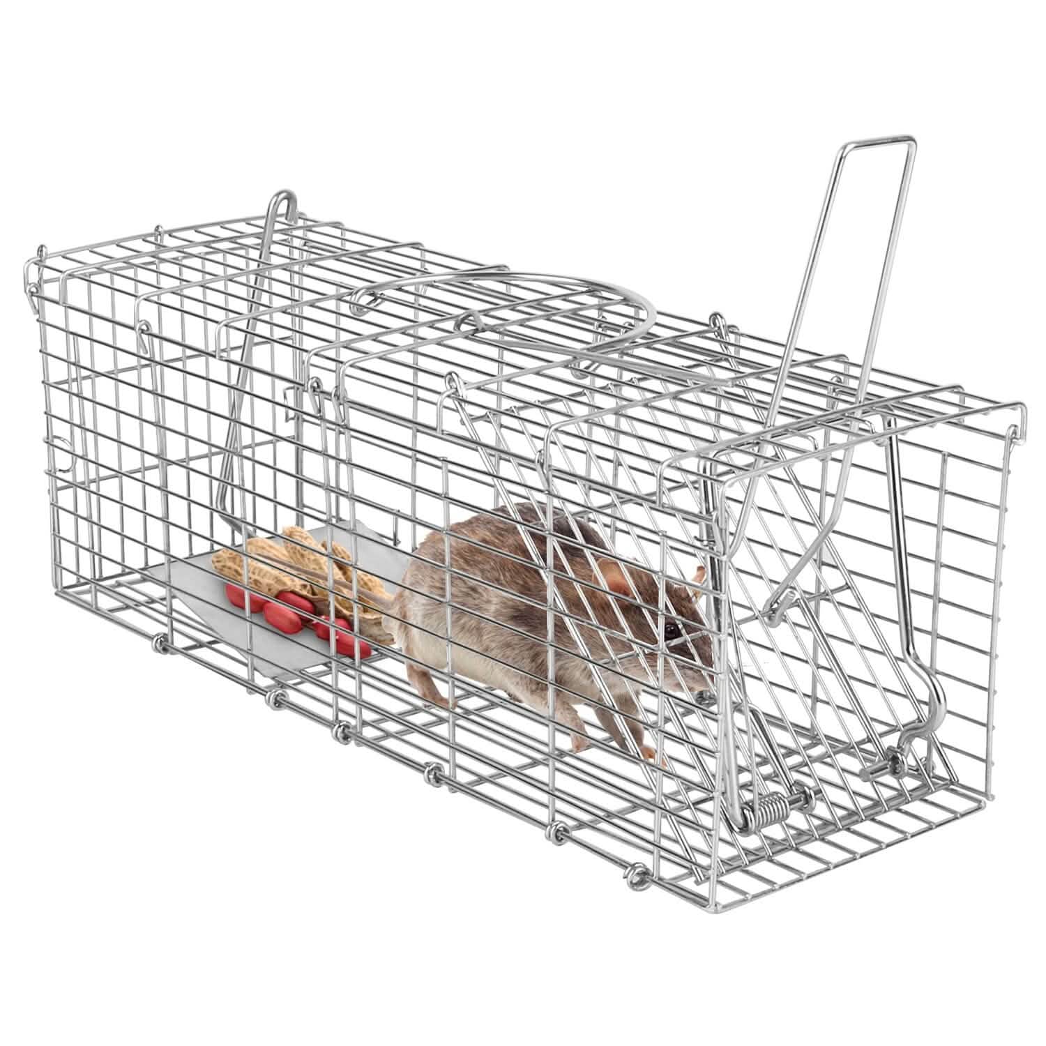 Foldable Rat Trap Cage Humane Live Rodent Trap Cage