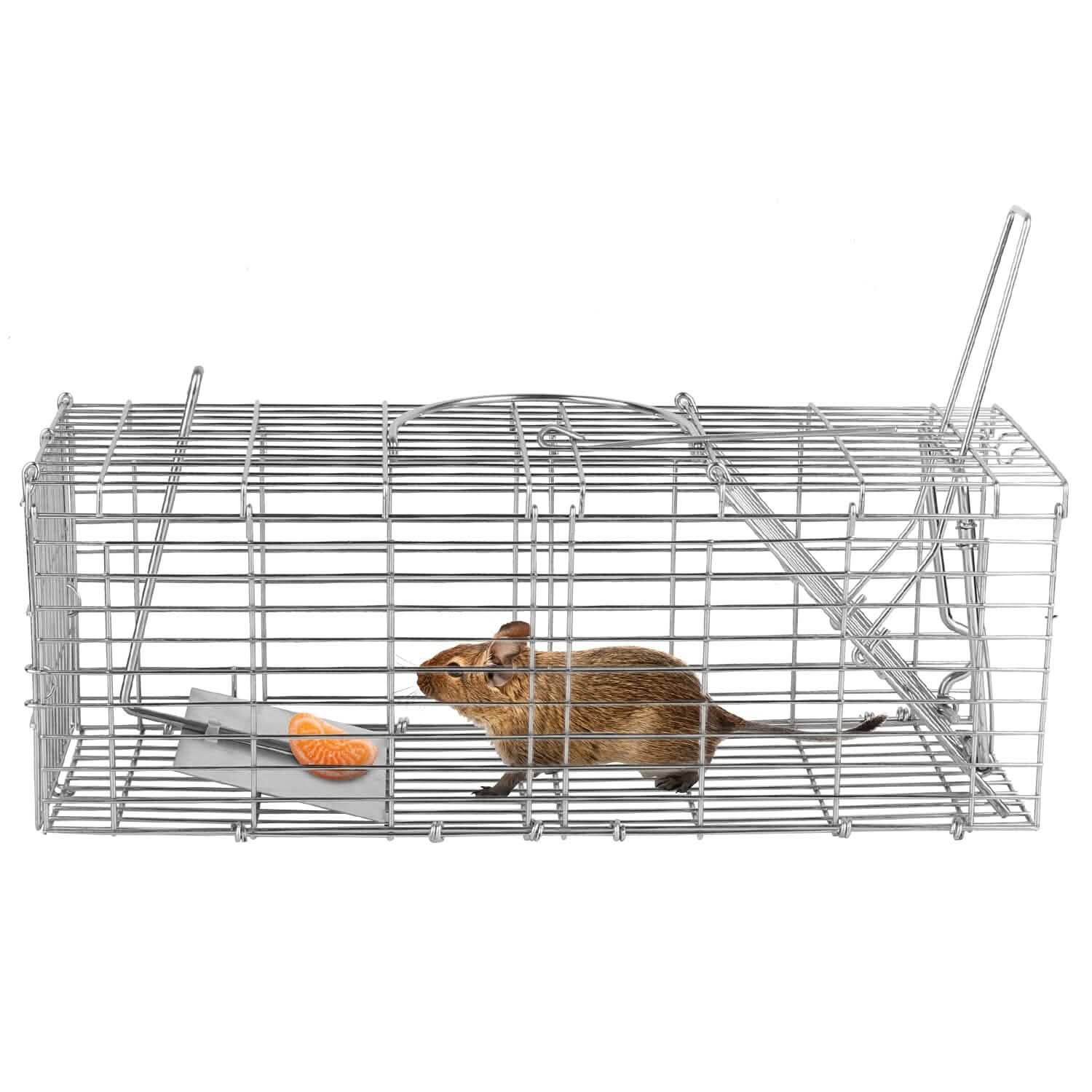 Foldable Rat Trap Cage Humane Live Rodent Trap Cage