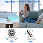 Foldable Rechargeable LED Desk Fan Wall Mounted with Magnetic Remote