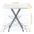 Folding Height Adjustable Snack Table