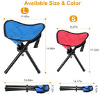 Folding Tripod Stool Outdoor Foldable Travel Chair