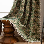 Floral Tapestry Curtain - Vintage French Style