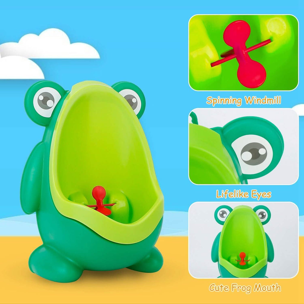 Frog Potty Training Urinal Bathroom with Funny Aiming Target