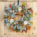 Front Door Autumn Pumpkin Maple Leaves Wreaths