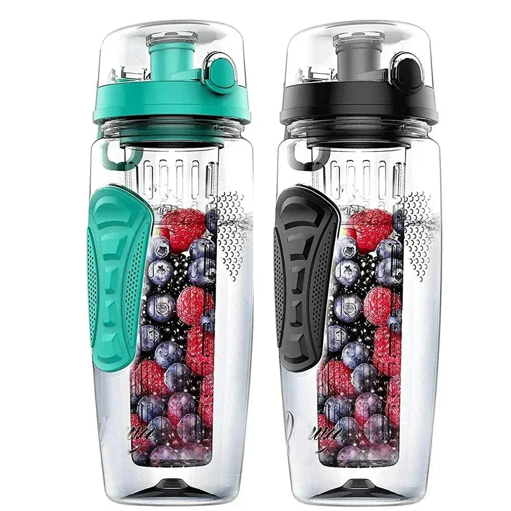 Fruit Infuser Bottle with Long Infuser Case and Time Indicator