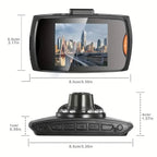 Full HD 1080P Camera Dash Cam with 140° Wide Angle View and IR Night Vision