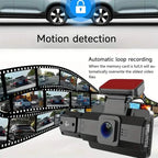 Full HD 1080P Dual Car Dash Cam Night Vision with Front and Inside view