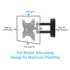 Full-Motion Articulating Wall Mount for 23"-55" TVs