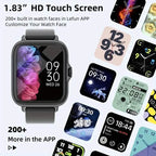 Full Touch Screen Smart Watch with Activity Tracker, Call & Message Functions, Pedometer & More